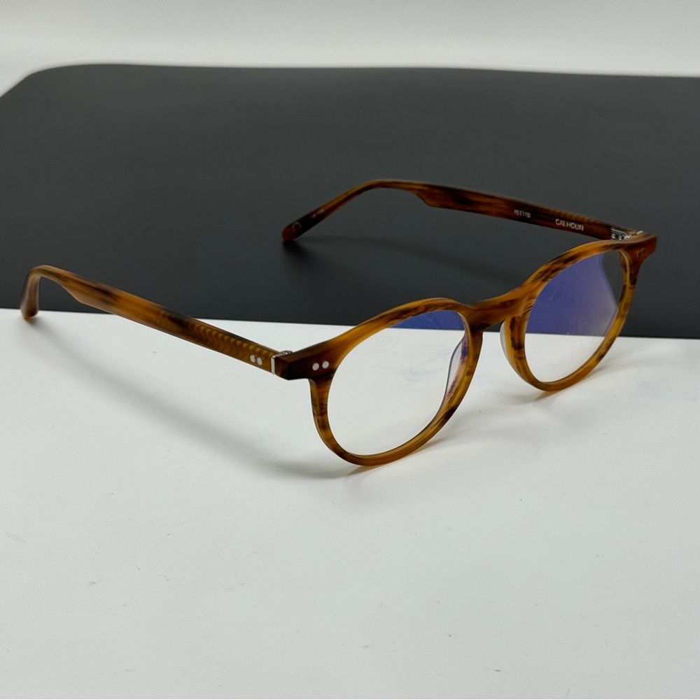 KREWE Tortoiseshell Round Eyeglass Frames - Picture 2 of 11